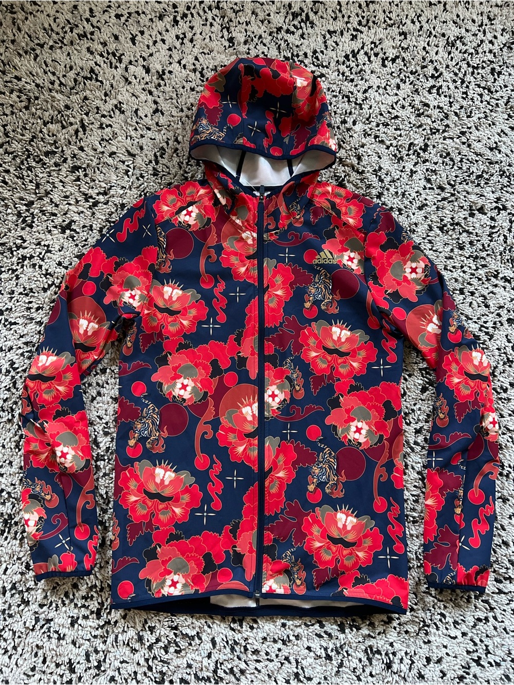 Adidas Own the Run OTR Chinese New Year CNY Tiger Running Jacket Men Asia M US S